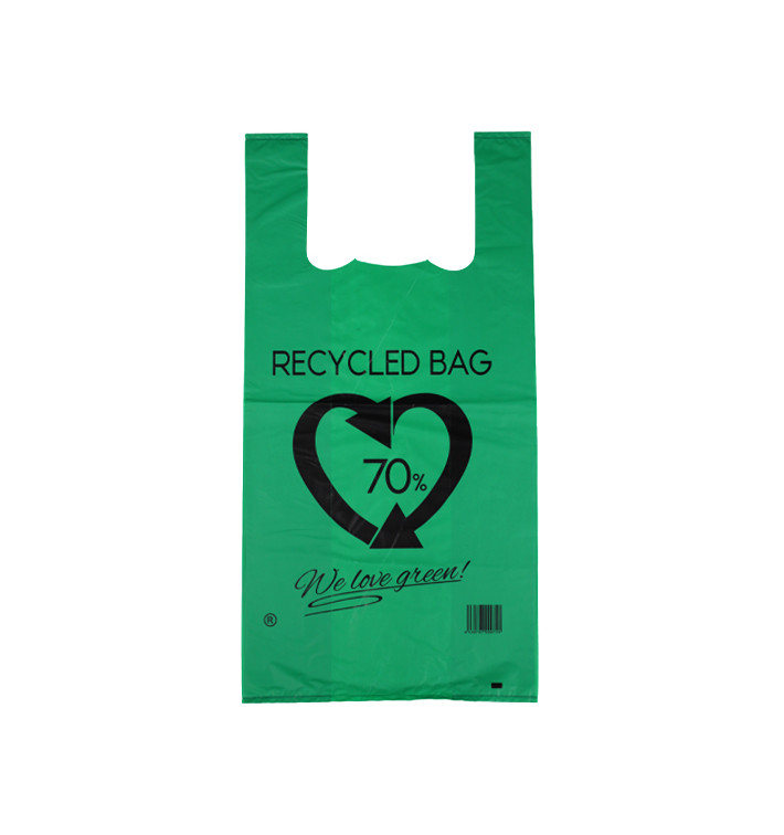 Hemdchenbeutel 70% Recycelter Grün 42x53cm 50µm (1.000 Stück) Hemdchenbeutel 70% Recycelter Grün 42x53cm 50µm (1.000 Stück)