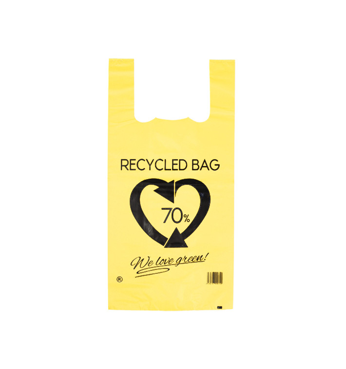 Hemdchenbeutel 70% Recycelter Gelb 42x53cm 50µm (50 Stück) Hemdchenbeutel 70% Recycelter Gelb 42x53cm 50µm (50 Stück)