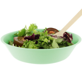 Wiederverwendbare Plastikteller PP Mineral Grün Ø18cm (54 Stück)