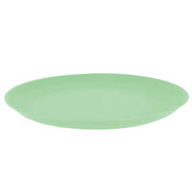 Wiederverwendbare Plastikteller PP Mineral Grün Ø27,5cm (54 Stück)