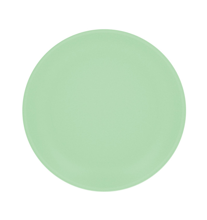 Wiederverwendbare Plastikteller PP Mineral Grün Ø27,5cm (6 Stück) Wiederverwendbare Plastikteller PP Mineral Grün Ø27,5cm (6 Stück)