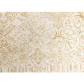 Papiertischdecke 1x1m "Mosaik" Creme 40g/m² (400 Stück)
