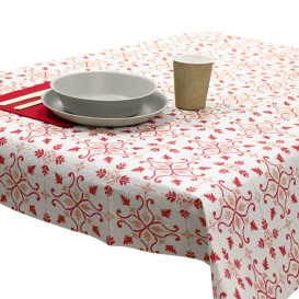 Papiertischdecke 1x1m "La Valenciana" Winrot 40g/m² (400 Stück)