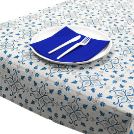 Papiertischdecke 1x1m "La Valenciana" Türkis 40g/m² (400 Stück)