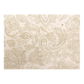 Rolltischdecke Non Woven 1,2x50m "Mandala" Creme 50g/m² V40cm (4 Stück)