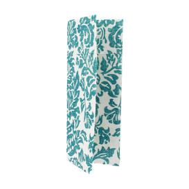 Bestecktaschen Airlaid "Versalles" Türkis 32x40cm 55g/m² (40 Stück)