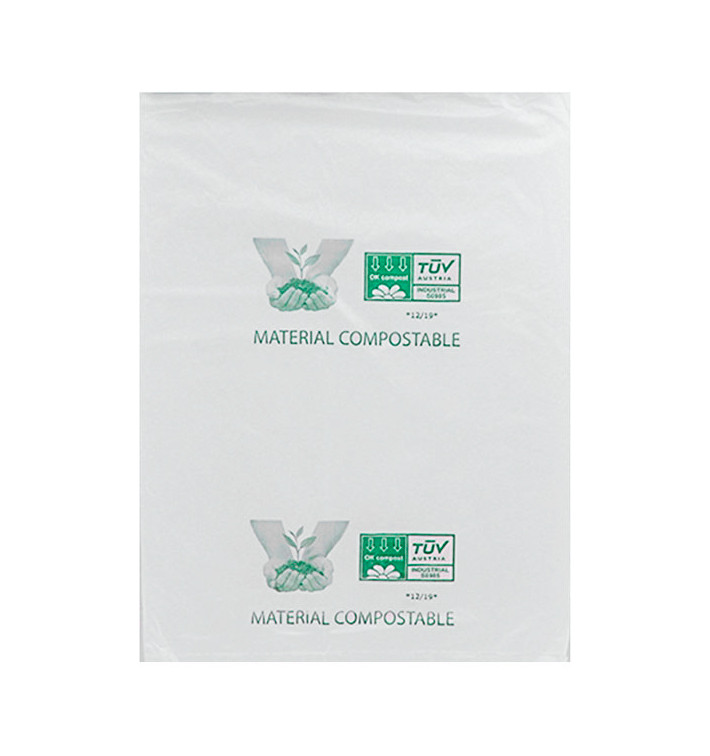 Plastiktüte 100% Bio-abbaubar 23x30cm (2.000 Stück) Plastiktüte 100% Bio-abbaubar 23x30cm (2.000 Stück)