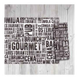Tischset aus Papier Weiß "Gourmet" 30x40cm 40g/m² (1.000 Stück)