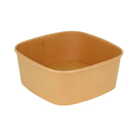 Verpackung Quadratische aus Kraftkarton 1000ml 17x17x6,5cm (50 Stück)