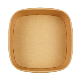 Verpackung Quadratische aus Kraftkarton 1000ml 17x17x6,5cm (50 Stück)