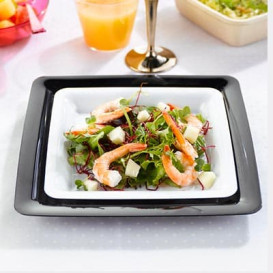 Plato Plastico Rigido Transparente Cristal de 18 cm (108 Uds)
