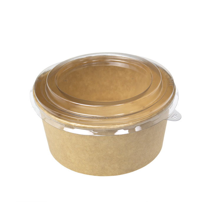 Suppenbecher Kraft-Kraft mit PP-Deckel 750ml (300 Stück) Suppenbecher Kraft-Kraft mit PP-Deckel 750ml (300 Stück)