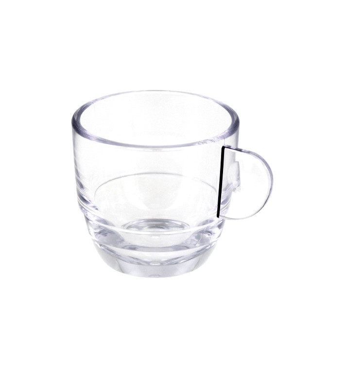 Wiederverwendbare Plastiktasse “Espresso” Transparent 80ml (6 Stück) Wiederverwendbare Plastiktasse “Espresso” Transparent 80ml (6 Stück)