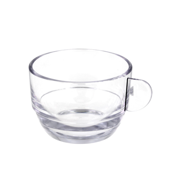 Wiederverwendbare Plastiktasse “Cappuccino” Transparent 166ml (6 Stück) Wiederverwendbare Plastiktasse “Cappuccino” Transparent 166ml (6 Stück)