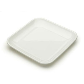 Plato plastico cuadrado degustacion  6,5x6,5cm 
