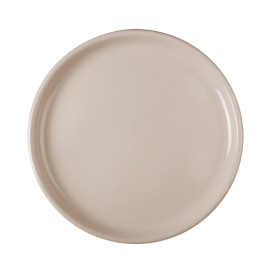 Plastikteller Rund für Pizza Beige Round PP Ø350mm (12 Stück)