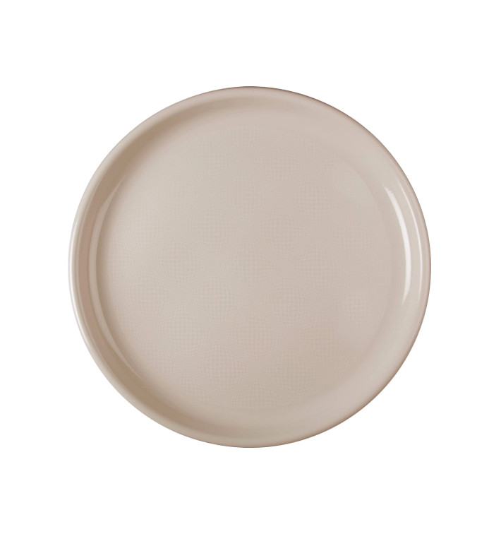 Plastikteller Rund für Pizza Beige Round PP Ø350mm (12 Stück)