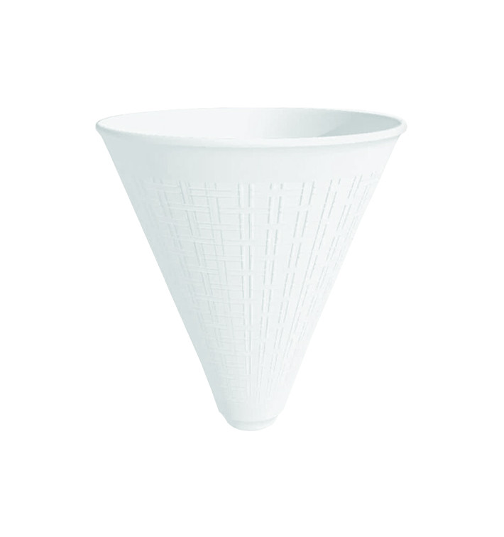 Spitzbecher Styropor für Pommes-frites weiß 355ml (25 Stück) Spitzbecher Styropor für Pommes-frites weiß 355ml (25 Stück)