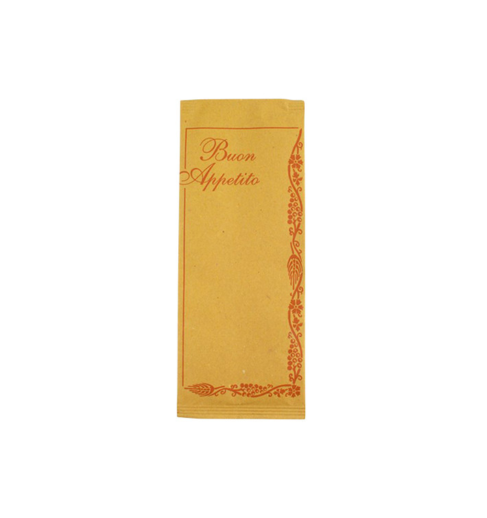 PapierBesteckumschlag mit Servietten "Buon Appetito" (125 Stück) PapierBesteckumschlag mit Servietten "Buon Appetito" (125 Stück)