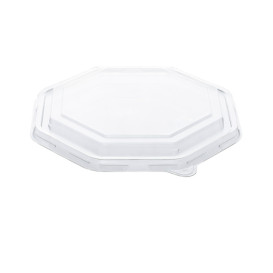 Oktogonaler Zuckerrohr Behälter mit deckel 830 ml 23x23cm (90 Stück)