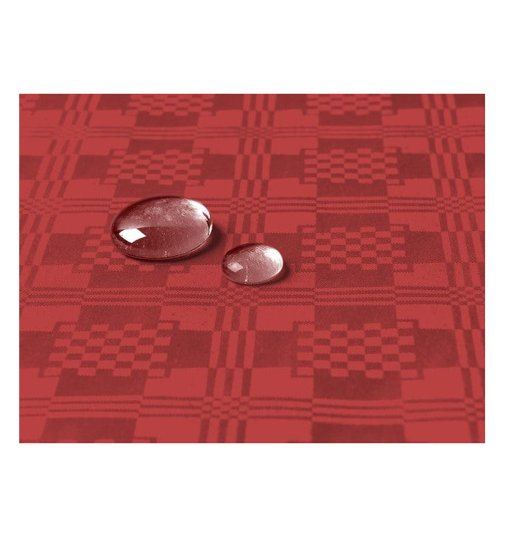 Tischdecke wasserdicht rot 1,2x5m (1 Stück) Tischdecke wasserdicht rot 1,2x5m (1 Stück)