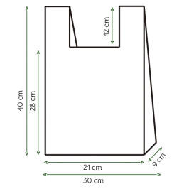 Hemdchenbeutel 100% bio-abbaubar 30x40 cm (100 Stück)