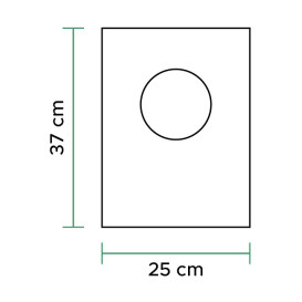 Flachbeutel Markt Block 100% Bio-abbaubar 25x37cm (100 Stück)