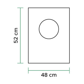 Flachbeutel Markt 100% Bio-abbaubar 48x52cm (100 Stück)