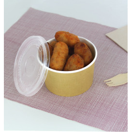 Suppenbecher To Go Kraft Mit Deckel PP 16 Oz/473ml (25 Stück)