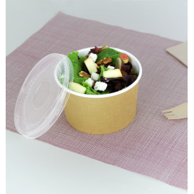 Suppenbecher To Go Kraft Mit Deckel PP 16 Oz/473ml (500 Stück)