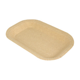 Pappschale Anti-Fett Kraft 15x23cm 245g/m² (50 Stück)