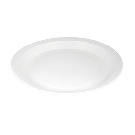 Pappteller Rund Anti-Fett Weiß Ø22cm 200g/m² (400 Stück)