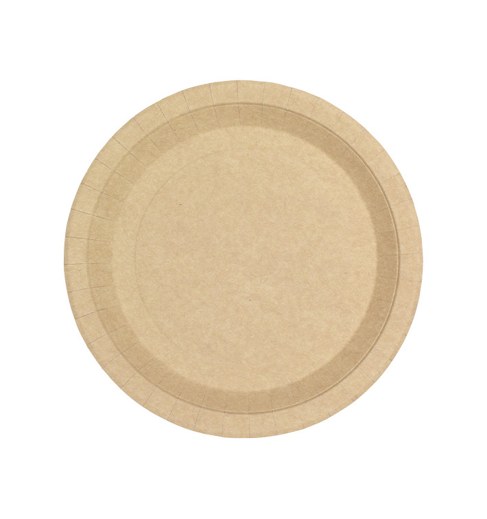 Pappteller Rund Anti-Fett Kraft Ø22cm 245g/m² (350 Stück) Pappteller Rund Anti-Fett Kraft Ø22cm 245g/m² (350 Stück)