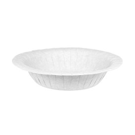 Pappteller Tiefe Anti-Fett Weiß Ø19cm 250g/m² (500 Stück)