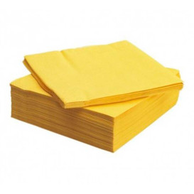 Papierservietten Gelb 2L 33x33cm (1350 Stück)