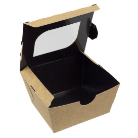 Box aus Pappe mit Sichtfenster 11x10x5,5cm (500 Stück)