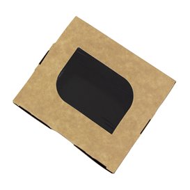 Box aus Pappe mit Sichtfenster 11x10x5,5cm (500 Stück)