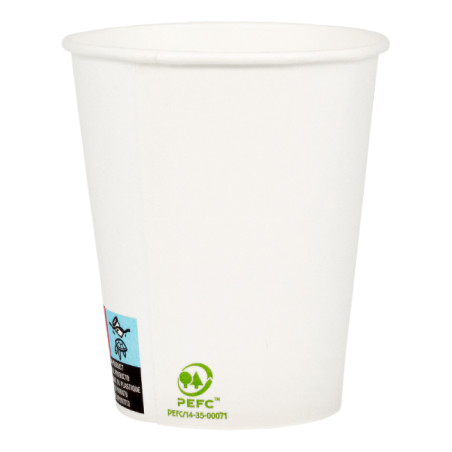 Kaffeebecher to go Karton weiß 6Oz/180ml Ø7,0cm (100 Stück)