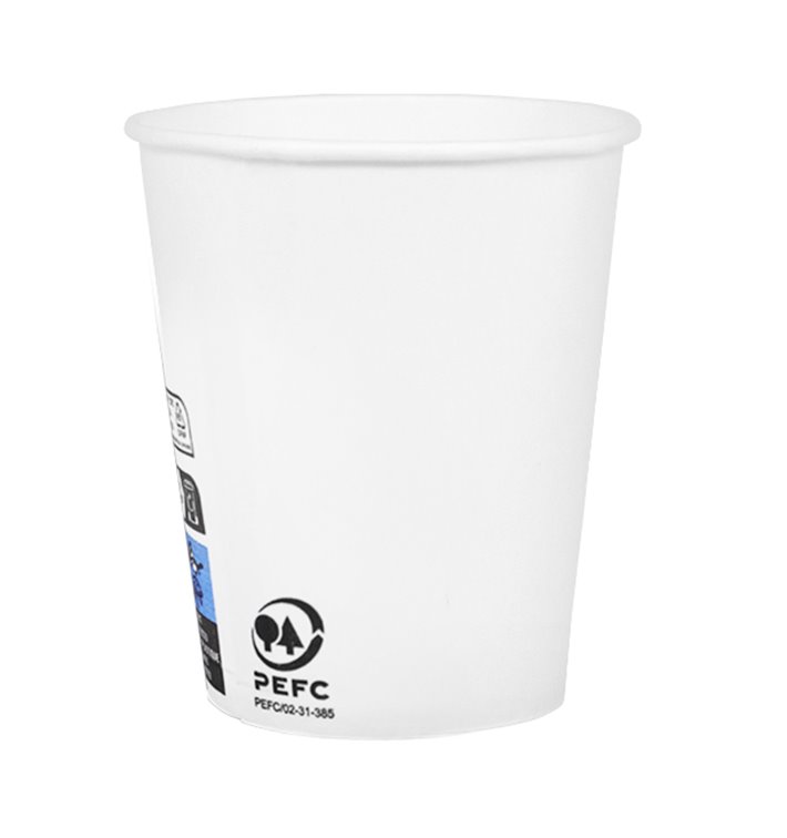 Kaffeebecher to go Karton weiß 6 Oz/180ml Ø7,0cm (3000 Stück) Kaffeebecher to go Karton weiß 6 Oz/180ml Ø7,0cm (3000 Stück)
