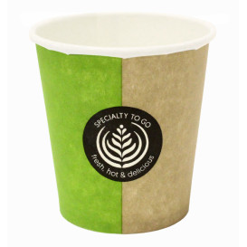 Kartonbecher "Specialty to go" 4 Oz/120ml Ø6,2cm (80 Stück)