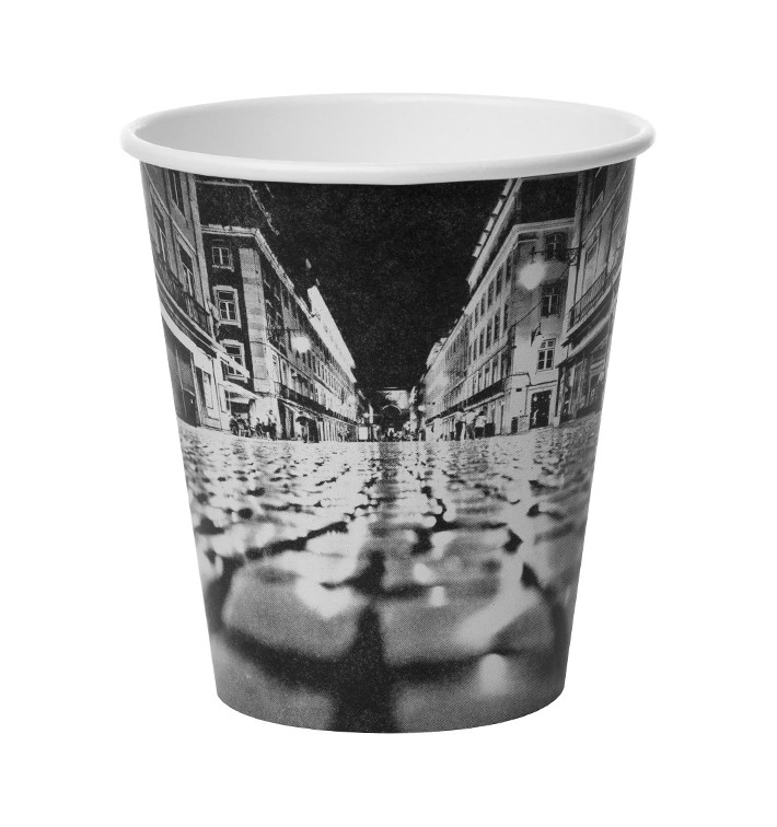 Karton Kaffeebecher "Parisian" 6Oz/180ml Ø8,0cm (50 Stück) Karton Kaffeebecher "Parisian" 6Oz/180ml Ø8,0cm (50 Stück)
