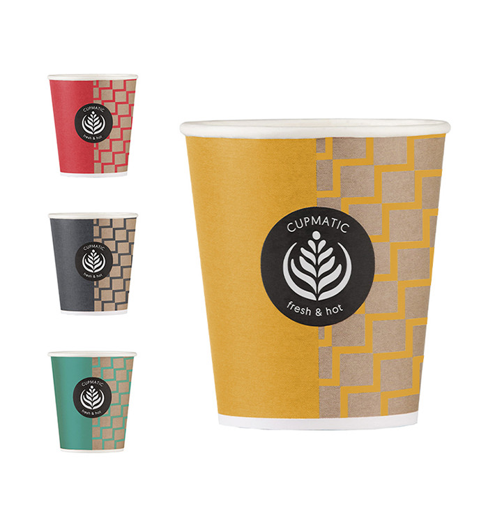 Bio Kaffeebecher Cupmatic 6 Oz/192ml Ø7,0cm (100 Stück) Bio Kaffeebecher Cupmatic 6 Oz/192ml Ø7,0cm (100 Stück)