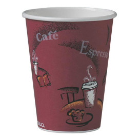 Karton Kaffeebecher "Bistro" 12Oz/360 ml Ø8,9cm (1000 Stück)
