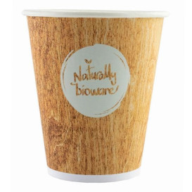 Bio Kaffeebecher to go PLA 12Oz/384ml Ø8,0cm (55 Stück)