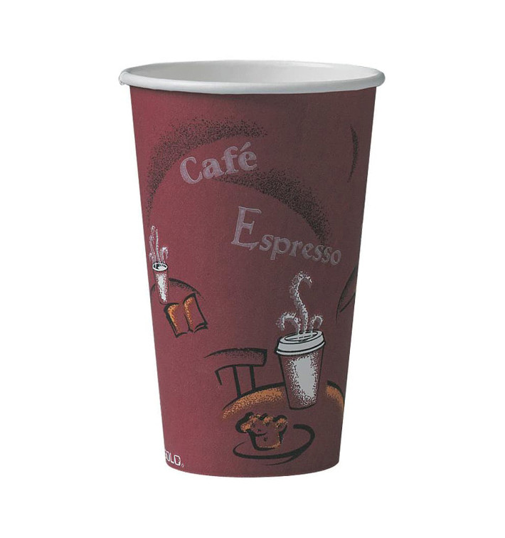 Karton Kaffeebecher "Bistro" 16Oz/500 ml Ø8,9cm (1000 Stück) Karton Kaffeebecher "Bistro" 16Oz/500 ml Ø8,9cm (1000 Stück)