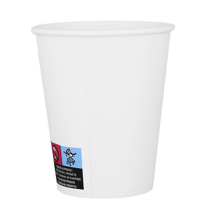 Kaffeebecher weiß ECO 8Oz/240ml Ø8cm (1.000 Stück) Kaffeebecher weiß ECO 8Oz/240ml Ø8cm (1.000 Stück)