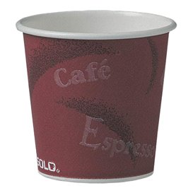 Karton Kaffeebecher "Bistro" 4 Oz/120 ml Ø6,2cm (1000 Stück)
