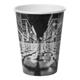 Karton Kaffeebecher "Parisian" 12 Oz/360 ml Ø8,9cm (50 Stück)