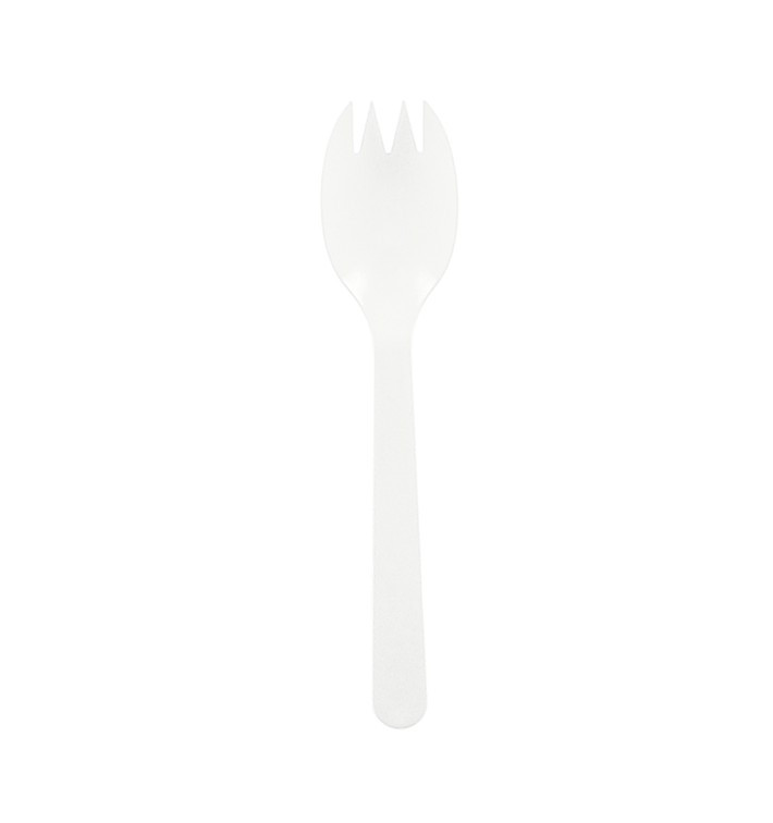 Göffel weiß 123mm (500 Stück) Göffel weiß 123mm (500 Stück)