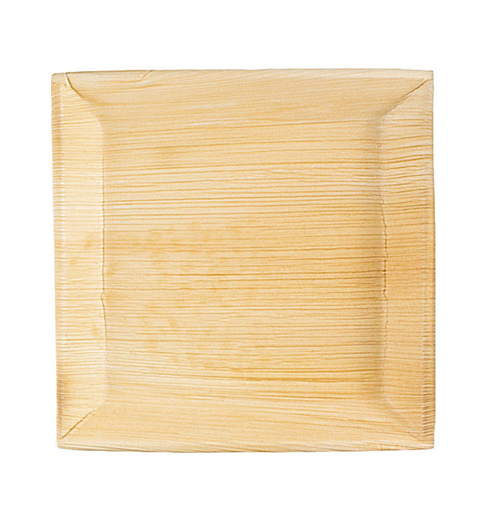 Palmblatt Teller Quadratisch 27x27cm (6 Stück) Palmblatt Teller Quadratisch 27x27cm (6 Stück)